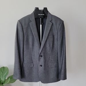 Express Men's Suit Charcoal Wool 2 Piece Set